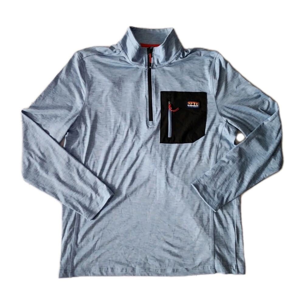 Nwot Avalanche Men's Quarter Zip Long Sleeve Top Pullover Shirt Blue L